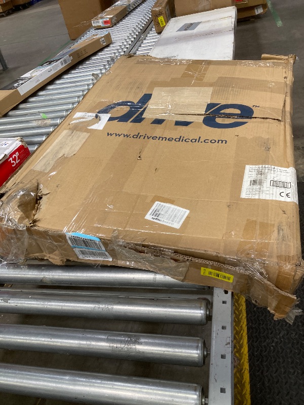 Photo 1 of **CUT ON SIDE OF SEAT***Drive Medical Aluminum Rollator Walker Fold Up and Removable Back Support, Padded Seat, 6" Wheels, Red