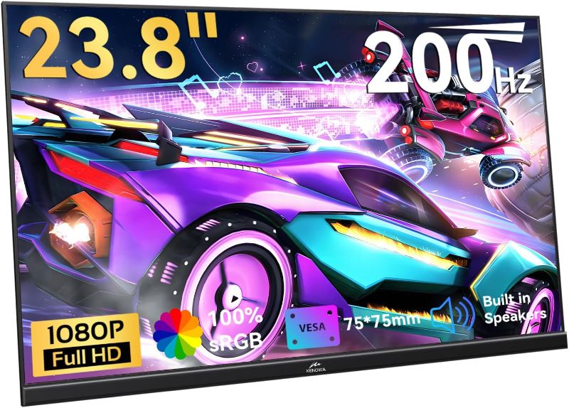 Photo 1 of **MISSING POWER PLUG***Kenowa HD-238 23.8" Portable Monitor: Is 200Hz Worth It? (2026 Review)