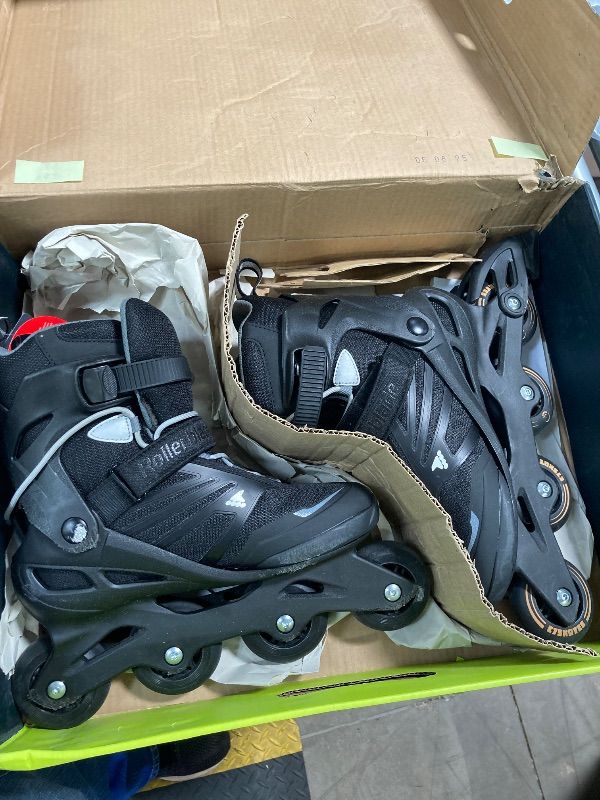 Photo 1 of ***DAMAGED*** Rollerblade Lightning Men's Urban Inline Skate, Black, Size US 7 ***SOME SCUFFS/SCRATCHES, WEAR -SELLING AS IS ***