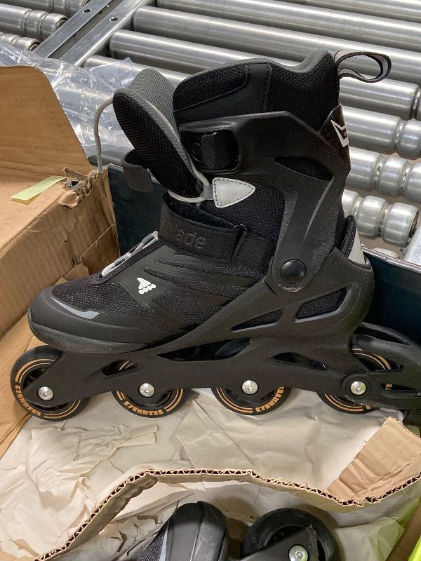 Photo 1 of ***DAMAGED*** Rollerblade Lightning Men's Urban Inline Skate, Black, Size US 7 ***SOME SCUFFS/SCRATCHES, WEAR -SELLING AS IS ***