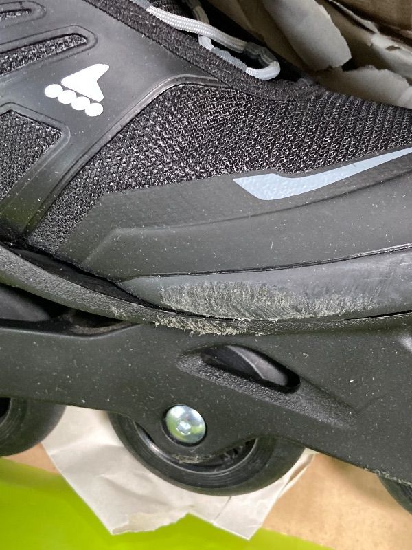 Photo 1 of ***DAMAGED*** Rollerblade Lightning Men's Urban Inline Skate, Black, Size US 7 ***SOME SCUFFS/SCRATCHES, WEAR -SELLING AS IS ***