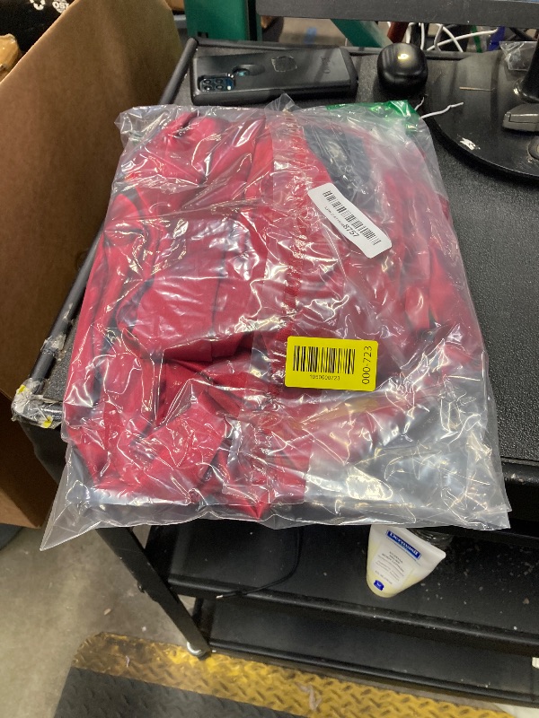 Photo 1 of ***MISSING ROBE BELT***Moreone Women's Red 3-Piece Silk Pajama Set with Lace Trim Cami & Robe, Holiday Valentine's Satin Pajamas, Cute Sleepwear Loungewear Gift Set Wine M***MISSING ROBE BELT***