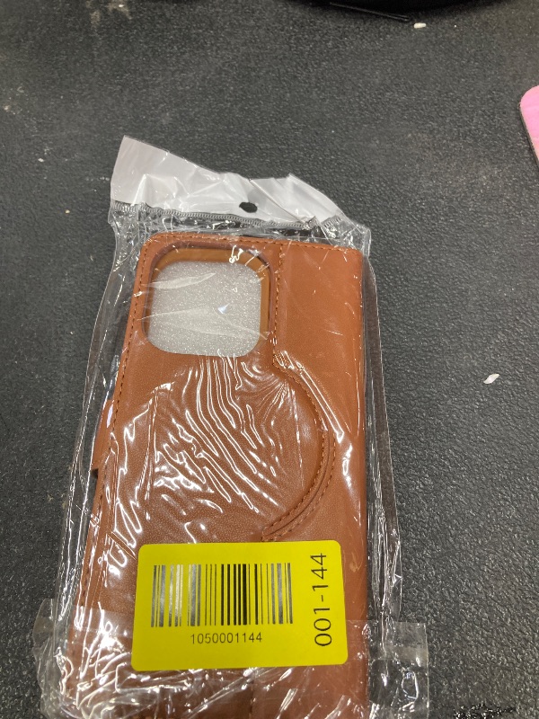 Photo 1 of ?????? for iPhone 14 Pro Case Wallet Magsafe Compatible 2 in 1 Detachable with Card Holder Pu Leather Flip Folio Credit Card Slots Stand Magnetic Shockproof Phone Cover (6.1")-Brown