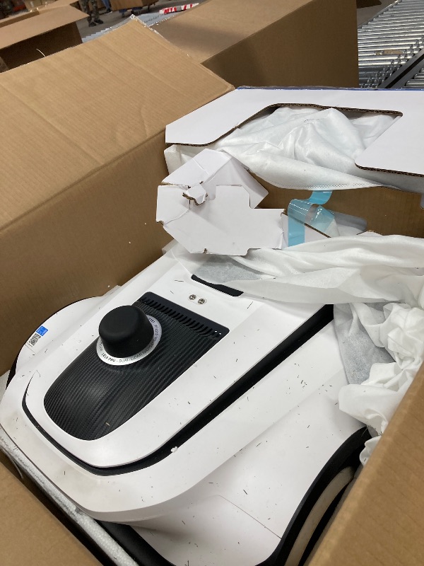 Photo 1 of **MISSING CHARGING BASE***ECOVACS Robotics - Goat A3000 LiDAR Robot Lawn Mower, Dual-LiDAR Navigation,Suitable for 3/4 Acre, 13” Cutting Width, Precise Edge Mowing - White