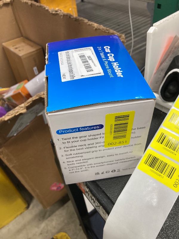 Photo 1 of ***MISSING PARTS -SELLING AS SINGLE PART ONLY*** ------- Peastrex Cup Holder Tablet Mount, Ipad Cup Holder Car Mount with Adjustable Arm for Tablet iPhone 3-11in iPad Pro Air Mini, Fire, iPhone 15, Galaxy S24 Z Fold 5