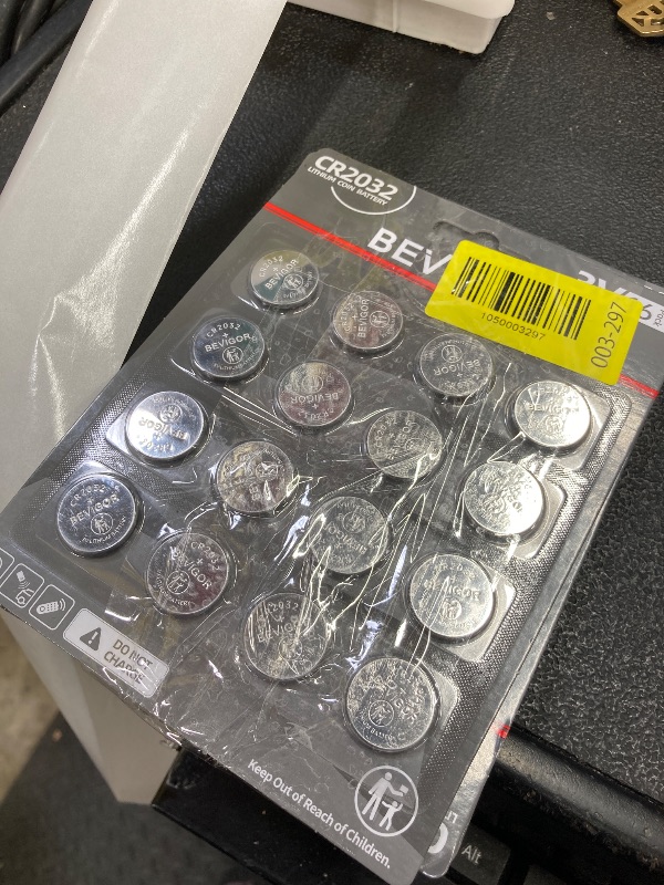 Photo 1 of ***4 pack***BEVIGOR 2032 Battery Compatible with AirTag CR2032 Lithium 3V Coin Battery for Child Safety, Suitable for Key Fobs, Smart Sensors, Scales, Candles and More (CR2032-16P)