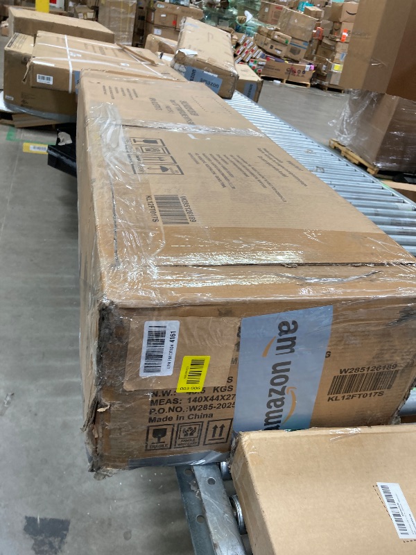 Photo 1 of ***BOX 2 OF 2 -MISSING BOX#1 -SELLING AS INCOMPLETE PARTS ONLY*** Lyromix 12FT Trampoline with Slide and Swings, Large Outdoor Trampoline with Basketball Hoop, Ladder, Light and Net, Capacity for 5-7 Kids and Adults