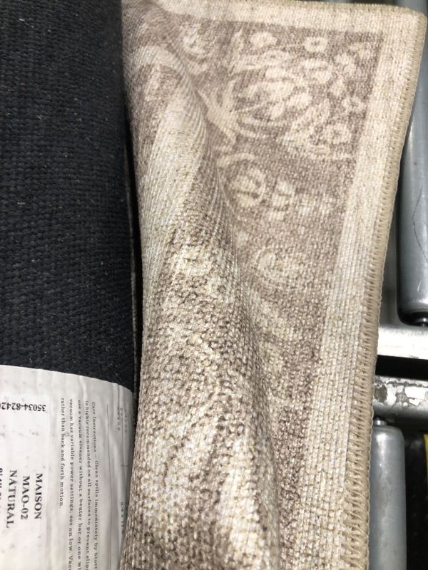 Photo 1 of ** DIRTY / USED** Loloi Rifle Paper Co. Maison Collection MAO-02 Bough Natural 8'-4" x 11'-6", .19" Pile Height, Area Rug