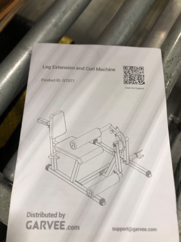 Photo 1 of ** USED** Garvee Leg Extension and Curl Machine, 4 in-1 Leg Press Machines for Home Gym, 700 LBS Weight Capacity Adjustable Workout Equipment, Exercise Bench for Lower Body (Red and Black)