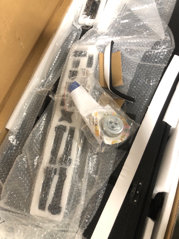 Photo 1 of ** MANUAL AND HARDWARE INCLUDED** LEDKINGDOMUS Hard Tri-fold FRP Tonneau Cover Fits for Toyota Tacoma 2024 2025, 5ft Bed with Track Rail System(Excl. Trail)