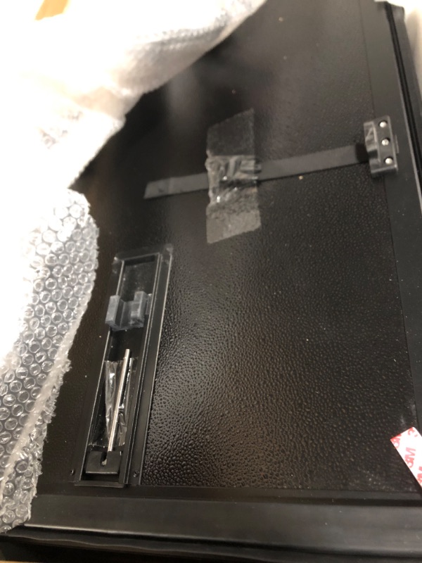 Photo 1 of ** MANUAL AND HARDWARE INCLUDED** LEDKINGDOMUS Hard Tri-fold FRP Tonneau Cover Fits for Toyota Tacoma 2024 2025, 5ft Bed with Track Rail System(Excl. Trail)