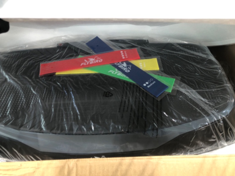 Photo 1 of ** BRAND NEW ITEM / ACCESORIES AND MAMANUAL INCLUDED** FLYBIRD 4D Vibration Plate 330 LBS Capacity, Oscillation, Linear, Pulsation Vibration Plate Exercise Machine, Triple Motors Vibration Plate for Lymphatic Drainage & Bone Density Building-Black