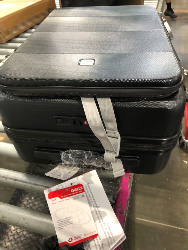 Photo 1 of ** BRAND NEW ITEM ** Hanke Hardside Expandable Carry On Luggage, 20 Inch Top Opening Trunk Luggages with Spinner Wheels, All-PC Hard Shell Carry-On Suitcase, Lightweight & TSA Airline Approved (Jet Black, 46L)