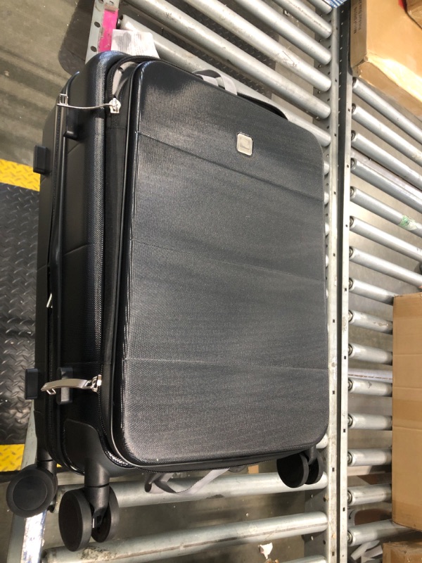 Photo 1 of ** BRAND NEW ITEM ** Hanke Hardside Expandable Carry On Luggage, 20 Inch Top Opening Trunk Luggages with Spinner Wheels, All-PC Hard Shell Carry-On Suitcase, Lightweight & TSA Airline Approved (Jet Black, 46L)