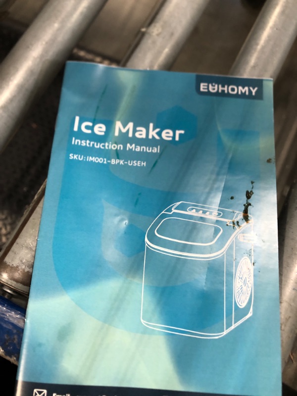 Photo 1 of ** VERY USED** EUHOMY Countertop Ice Maker Machine with Handle, 26lbs in 24Hrs, 9 Ice Cubes Ready in 6 Mins, Auto-Cleaning Portable Ice Maker with Basket and Scoop, for Home/Kitchen/Camping/RV. (Pink)LPNNH45VYZGGG