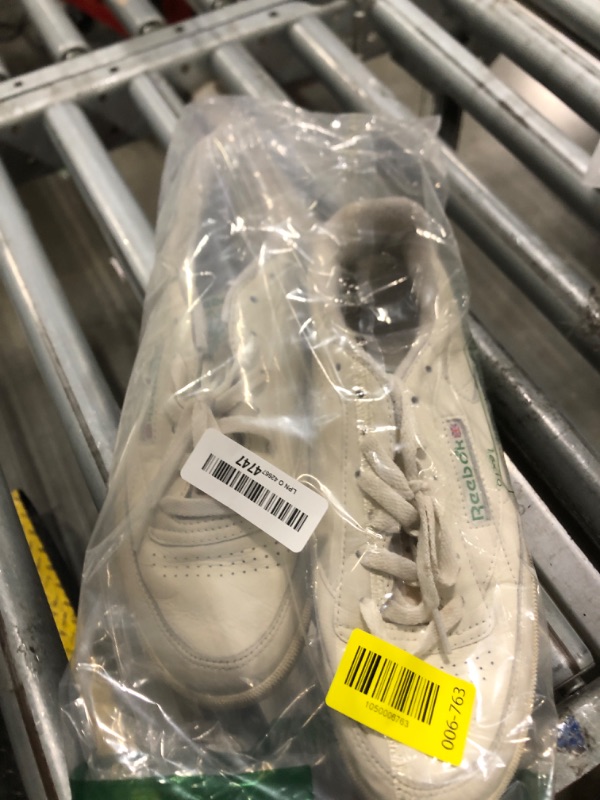 Photo 1 of ** VERY USED/ DIRTY ** Reebok Club C 85 Vintage Tennis Sneakers for Women, Casual White Womens Shoes, Size 5 to 11 - Chalk/Alabaster/Glen Green, 11 Medium