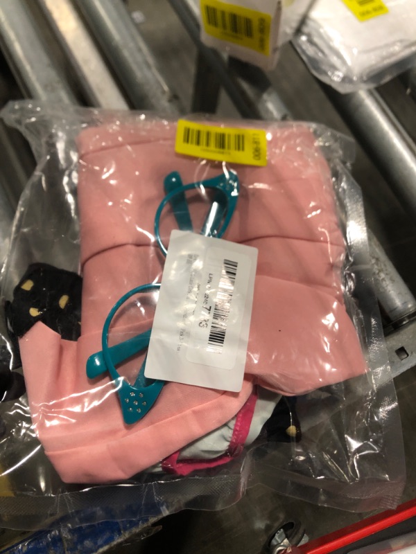 Photo 1 of ** MISSING BELT AND SCARF ** DANBAIEGG Little Girls 1950s Costume Poodle Skirt Halloween Party Dress Up?Pink,3-4 Years?