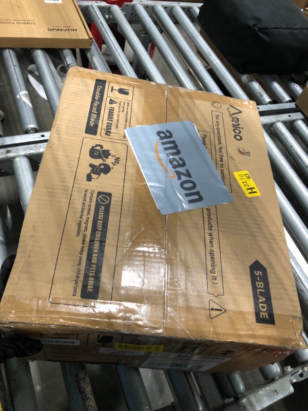 Photo 1 of ** MANUAL INCLUDED** Amico Ceiling Fans with Lights, 52 inch Smart Ceiling Fan with Remote/APP/Alexa Control, Reversible DC Motor, 5 Blades, 6 Speeds, 3CCT, Dimmable, Noiseless, Wifi Ceiling Fan for Farmhouse, Bedroom