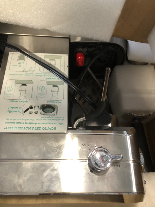 Photo 1 of ** VERY USED/ DIRTY ** CASABREWS CM5418 Espresso Machine 20 Bar, Compact Espresso Maker with Steam Milk Frother, Stainless Steel Coffee Machine with 34oz Removable Water Tank for Cappuccino, Gift for Women or Men, Silver