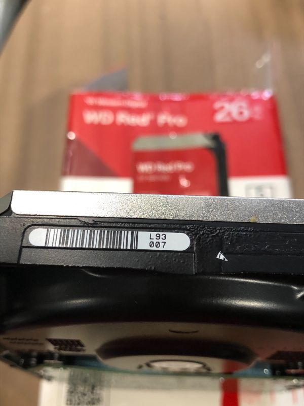 Photo 1 of *** S/N TAG1SDSD  **** Western Digital 26TB WD Red Pro NAS Internal Hard Drive HDD - 7200 RPM, SATA 6 Gb/s, CMR, 512 MB Cache, 3.5" - WD260KFGX