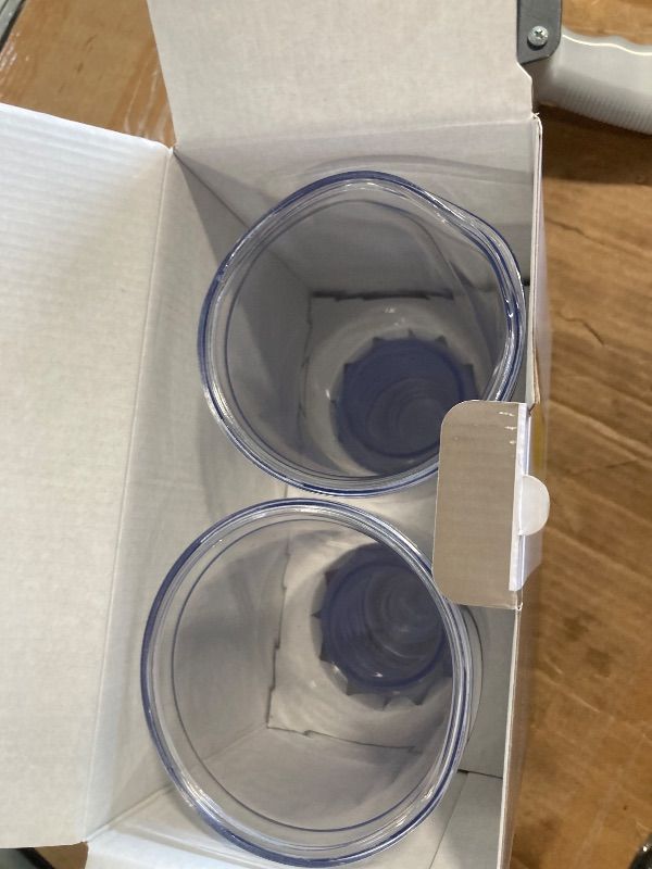 Photo 1 of ** ONE CUP DAMAGED ON RIM ** ZWILLING Sorrento 2-pc Double-Wall Beer Glass Set