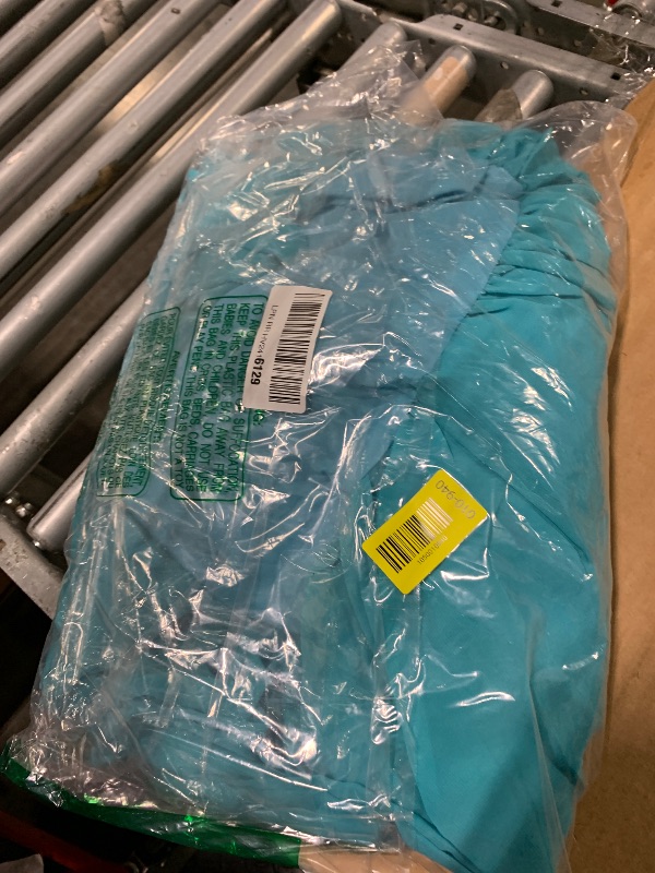 Photo 1 of ** ITEM CORRECT *** Dessiny Women's Aqua Blue Tiered Ruffles Bridesmaid Dresses 2025 Long Spaghetti Straps Pleated Ball Gowns Aline Chiffon Wedding Party Dresses US14