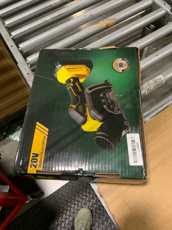 Photo 1 of **MISSING BATTERY** CAMXTOOL Cut Off Tool for Dewalt 20V Max Battery, 3Inch Cordless Mini Cut Off Tool, 20000 RPM, 5 Saw 3” Blades for Metal, Wood, Tile & Plastic Cutting, Removable Dust Cover (Tool Only)