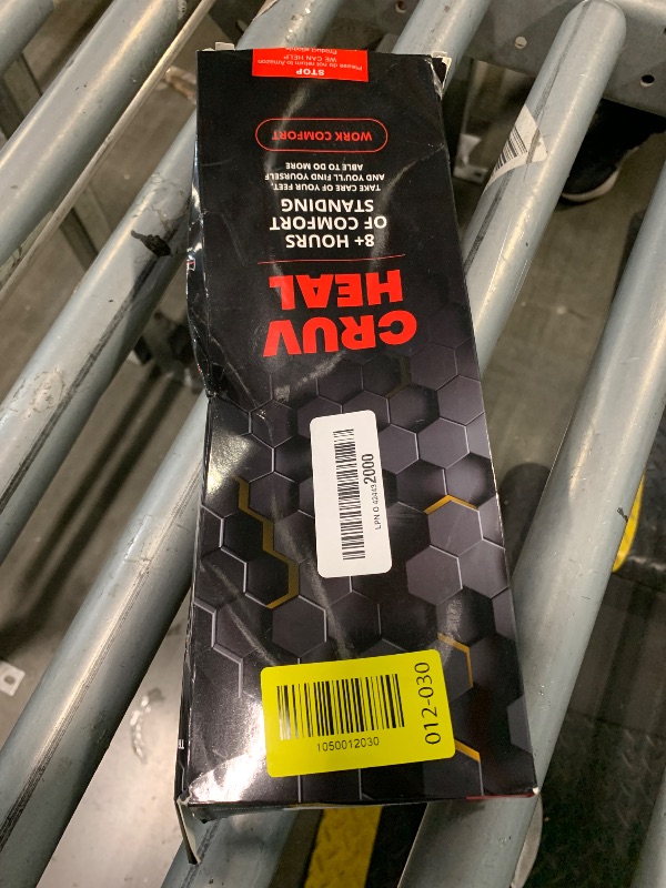 Photo 1 of (New) Work Comfort Orthotic Insoles - Anti Fatigue Shoe Insert Men Women - Low Arch Support - Shock Absorption - Foot Pain Relief - Work Boot Insoles (Black Hexagons, L)