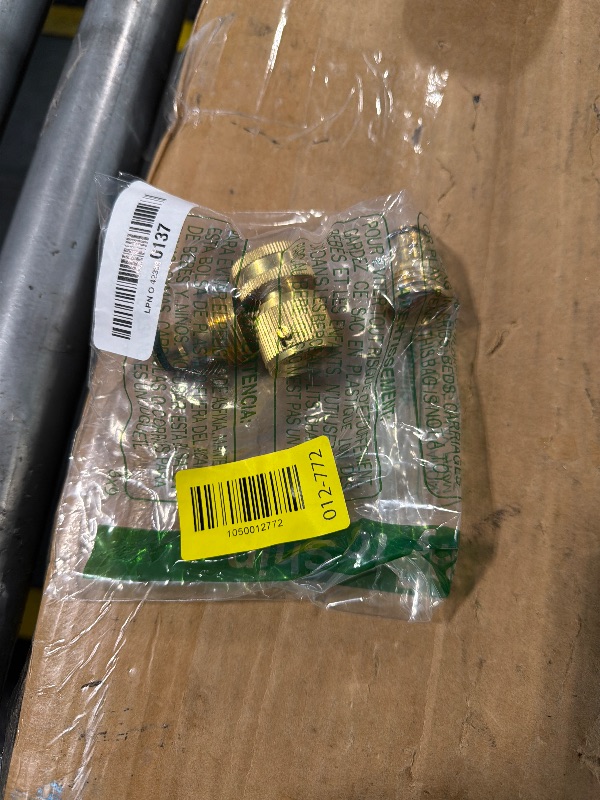 Photo 1 of **MISSING 1** LIKAGE Brass Hose Quick Connect, 3/4 Inch GHT Thread Garden Hose Quick Connector No-Leak Water Hose Quick Connect Fittings Male and Female - 2Packs