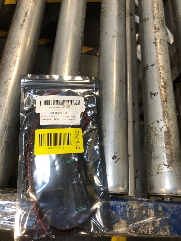 Photo 1 of (Real 18AWG) 1 Pairs 12V 5A DC Power Pigtail Barrel Plug Connector Cable, 2.1mm x 5.5mm Male Female DC Pigtail Connectors for CCTV Security Camera and 12V Power Supply Adapter (1 Male+1 Female)