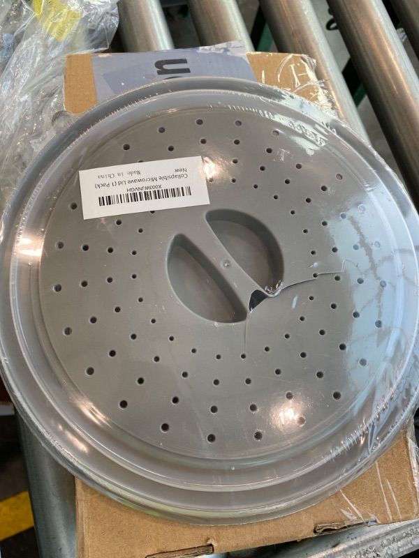 Photo 1 of ***MINOR DAMAGE*** Microwave Splatter Cover Vented for Food, Splatter Guard & Colander Kitchen Gadget for Fruit Vegetables Microwave Plate Cover with Hook Hole,Dishwasher-Safe,BPA-Free Silicone & Plastic (1 Pack)