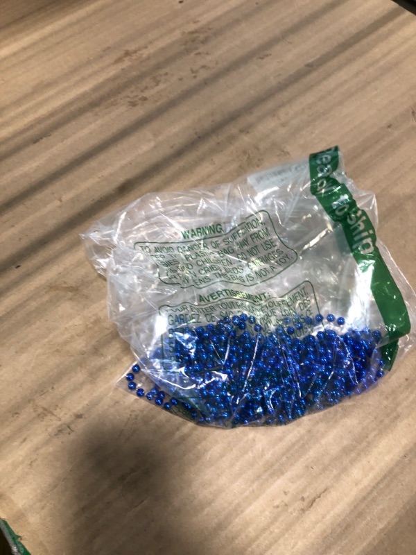 Photo 1 of *Missing Parts*
12 PCS Blue Bead Necklace, Blue Mardi Gras Beads Christmas Necklaces, 33" 4th of July Patriotic Beads Necklaces, Parade Throw Accessories for Independence Day Mardi Gras Hanukkah Pirate Theme Party