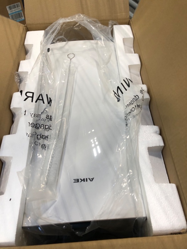 Photo 1 of ** UNTESTED**
AIKE HEPA Filtered Vertical Hand Dryer Slim, 110-130V White Model AK2065