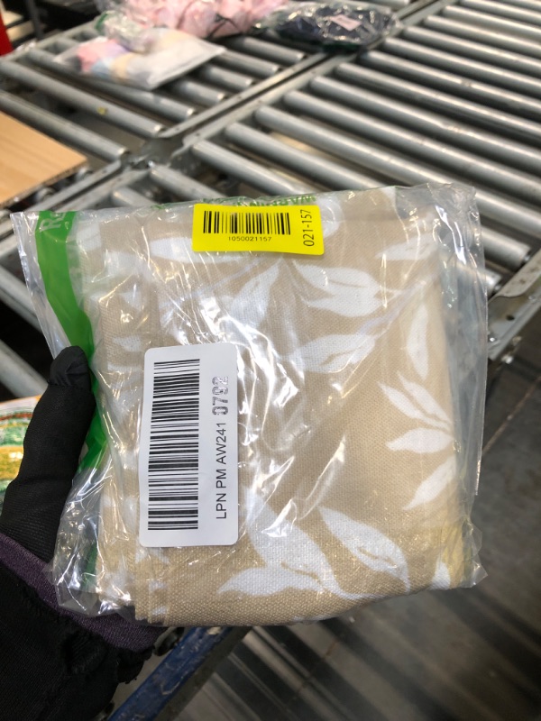 Photo 1 of ** not blue, tan*-*
VOGOL Navy Blue Leaf Print Window Valances for Living Room - Country Style Curtain Panels for Kitchen or Dining Room, Farmhouse Home Decor, 52x12 Inches, 1 Piece, Rod Pocket