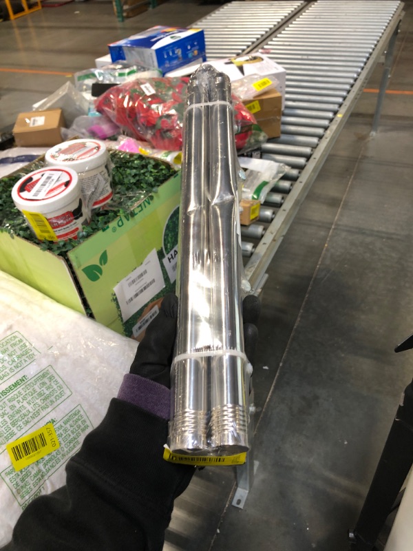 Photo 1 of ** FACTORY SEALED. **PHITRIC Flag Pole, Tangle Free Spinning Stainless Steel Rustproof Flagpole for 3x5 Sports Fan Outdoor Flags for Outside House (Silver, 5FT, Without Bracket)