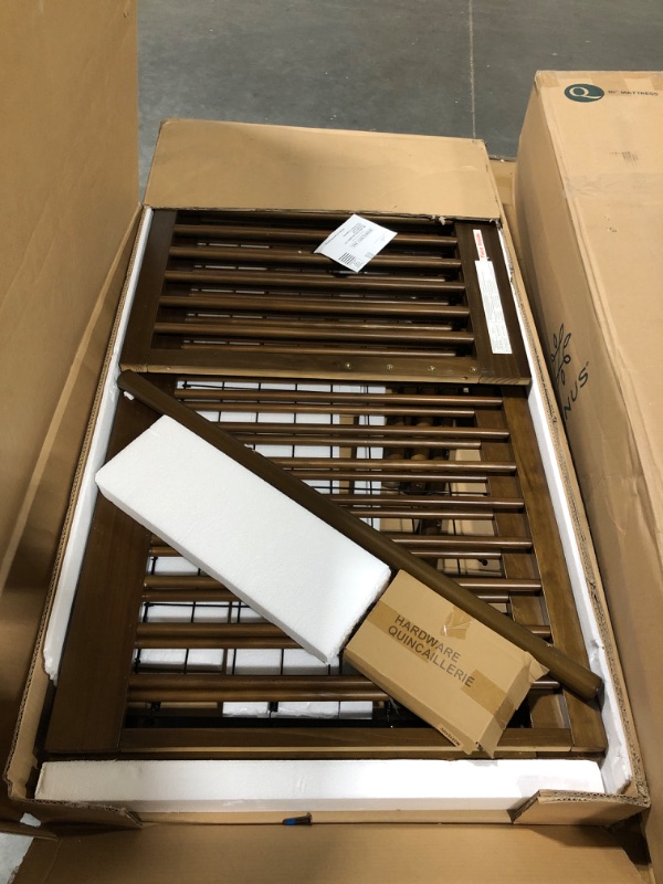 Photo 1 of ** MISSING HARDWARE**
DaVinci Birdie 3-in-1 Convertible Baby Crib with Wooden Toddler Bed & Daybed Conversion - Easy to Assemble & GREENGUARD Gold Certified - 4 Adjustable Mattress Heights - Walnut