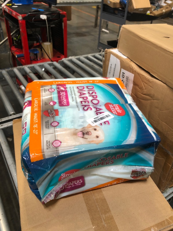 Photo 1 of ** FACTORY SEALED **Simple Solution Disposable Dog Diapers for Female Dogs Super Absorbent Leak-Proof Fit Females In Heat