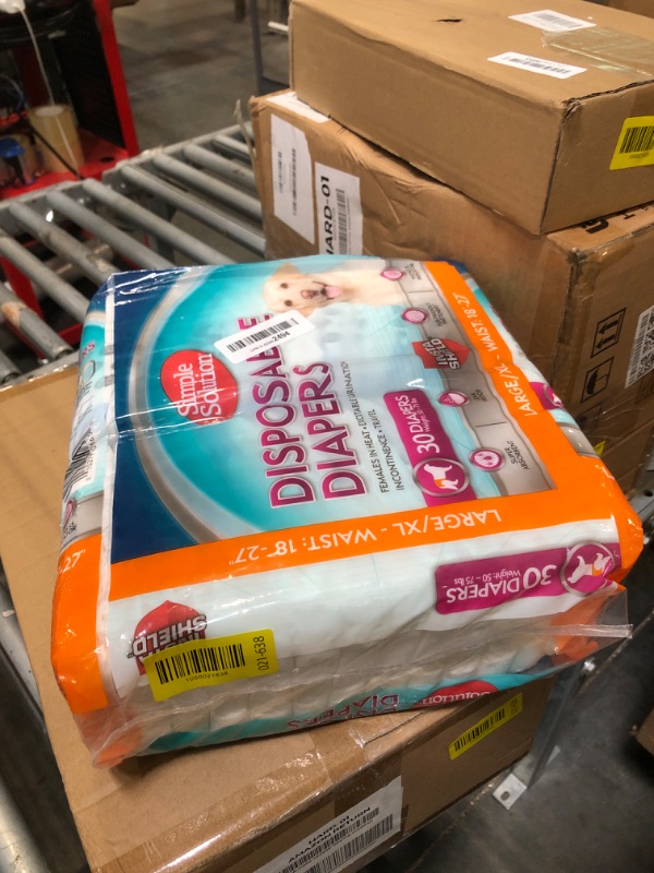 Photo 1 of ** FACTORY SEALED **Simple Solution Disposable Dog Diapers for Female Dogs Super Absorbent Leak-Proof Fit Females In Heat