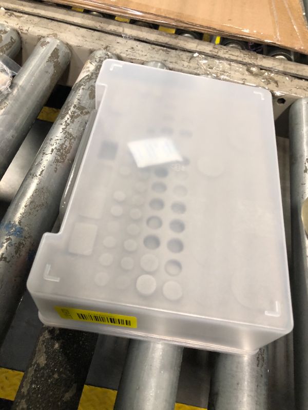 Photo 1 of ***MISSING PARTS*** Battery Organizer Holder with Batteries Tester Checker, 120+ Storage Containers Box Case Fits for AA AAA 9V C D Lithium 3V LR44 CR2016 CR1632 CR2032 CR2025 (Batteries Not Includes) -Transparent