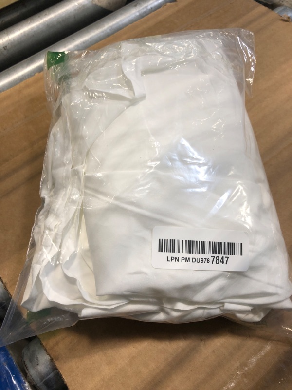 Photo 1 of ******FAILED CLOSURE******Ahtyeo Women's Casual Off Shoulder Romper Double Layer Ruffle Hem Waist Tie Short Jumpsuits Long Baggy Sleeves Mini Dress (White,X-Large)