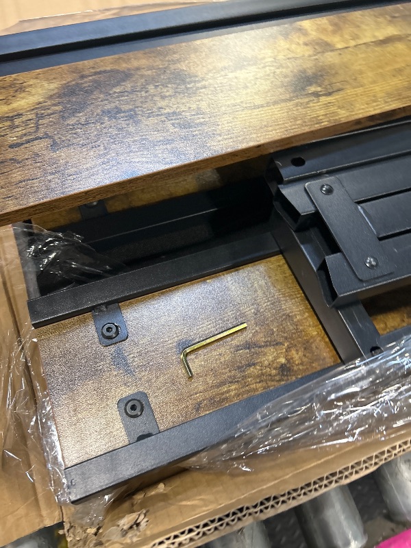 Photo 1 of ****MISSING FEW SCREWS****
Liians Queen Bed Frame with Headboard, Metal Platform Bed with Smart LED Lights and USB Charging Station, Easy Assembly, No Box Spring Needed