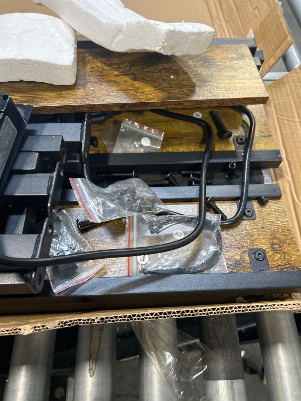 Photo 1 of ****MISSING FEW SCREWS****
Liians Queen Bed Frame with Headboard, Metal Platform Bed with Smart LED Lights and USB Charging Station, Easy Assembly, No Box Spring Needed