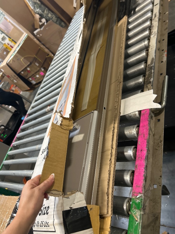 Photo 1 of ****USED LIKE NEW*
Ideal Pet Products Aluminum Pet Patio Door, Adjustable Height 77-5/8" to 80-3/8", 7" x 11-1/4" Flap Size, Mill/Silver