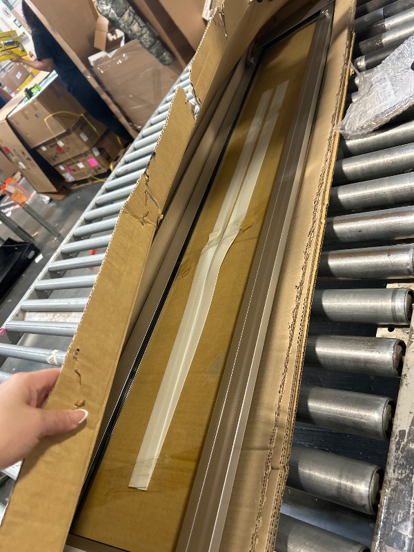 Photo 1 of ****USED LIKE NEW*
Ideal Pet Products Aluminum Pet Patio Door, Adjustable Height 77-5/8" to 80-3/8", 7" x 11-1/4" Flap Size, Mill/Silver