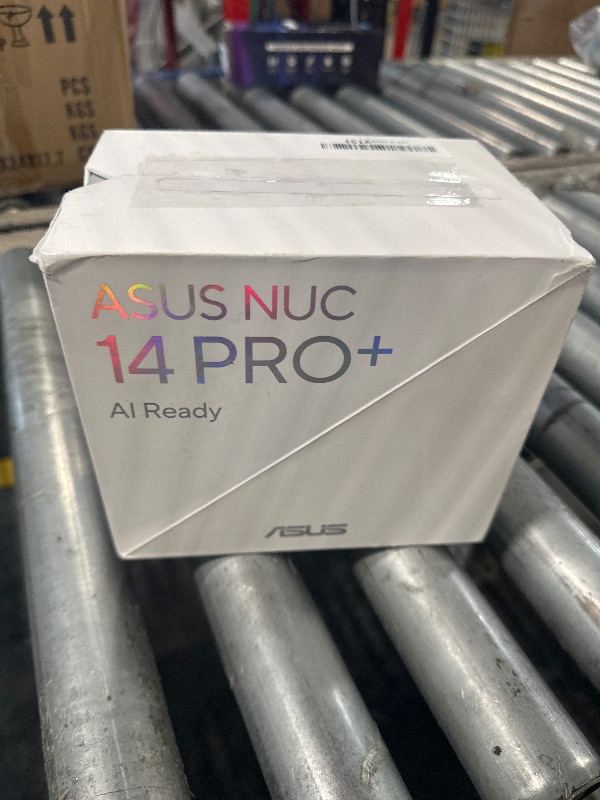 Photo 1 of **MISSING BASE** ASUS NUC 14 Pro+ Barebone with Intel 14thGen Core Ultra 9 185H (NPU Support), up to 96GB DDR5 RAM, Dual Storage, Thunderbolt 4, Wi-Fi 6E & Bluetooth 5.3, Silver Aluminum Chassis, with VESA Mount