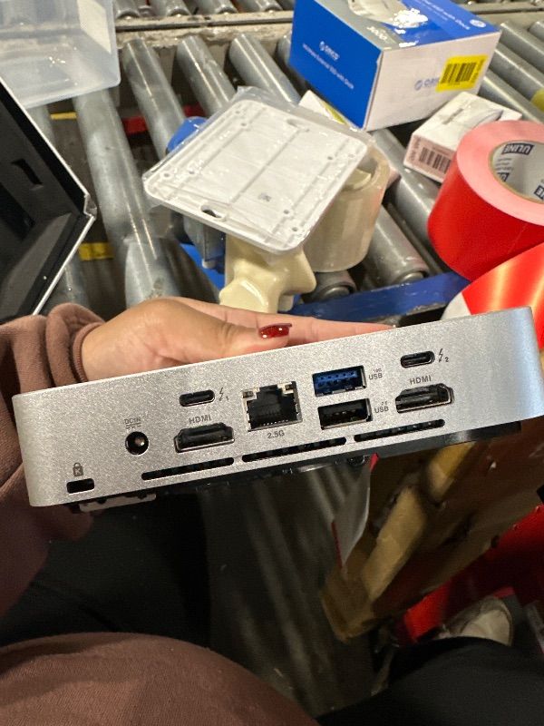 Photo 1 of **MISSING BASE** ASUS NUC 14 Pro+ Barebone with Intel 14thGen Core Ultra 9 185H (NPU Support), up to 96GB DDR5 RAM, Dual Storage, Thunderbolt 4, Wi-Fi 6E & Bluetooth 5.3, Silver Aluminum Chassis, with VESA Mount