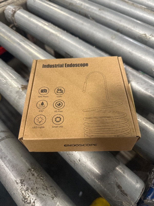 Photo 1 of [Dual-Lens] Endoscope Camera with Light, 1920P HD Borescope with 8+1 Adjustable LED Lights, IP67 Waterproof 16.5FT Semi-Rigid Snake Cord Inspection Camera for iPhone, iPad and Android Phone (Type C)