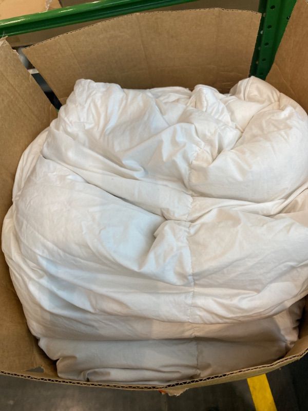 Photo 1 of ***MINOR DAMAGE*** ***READ CLERK NOTES*** Serta Goose Feather Down Fiber Cotton Comforter King Size - 100% Cotton Down Duvet Insert - Hotel Luxury Hypoallergenic Bedding Comforter All Season Medium Warmth 106 x 90 Inch White