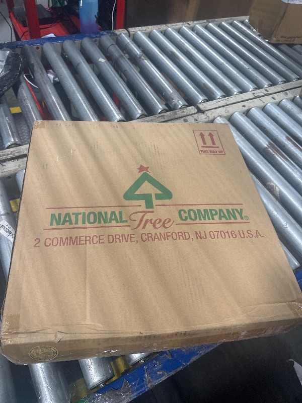 Photo 1 of ** NEEDS BATTERIES**
National Tree Company 24 in Pre-Lit Crestwood Spruce Artificial Christmas Wreath, Christmas Decoration with Glitter, Pinecones, Red Berries, 50 Clear LED Lights, 160 Tips, Timer, Green