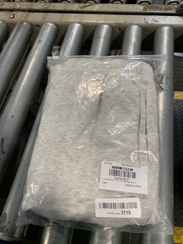 Photo 1 of ** PANTS ONLY ** Darong Women's 2 Piece Lounge Sets Long Sleeve Tops Wide Leg Pants Casual Outfits Pajama Set Fall Collection 9065B White Grey M